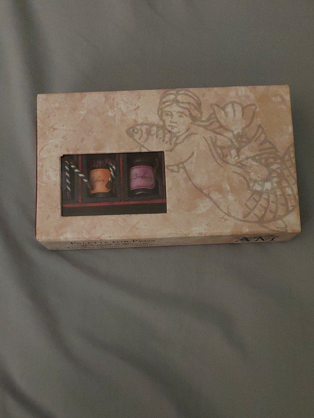 Palette for Pen's calligraphy ink & glass pen set